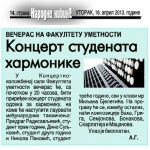 Narodne novine 16. april 2013_Koncert studenata harmonike