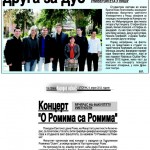 Narodne novine 9 april 2013_Nagade studentima gitare; Koncert o romima sa romima